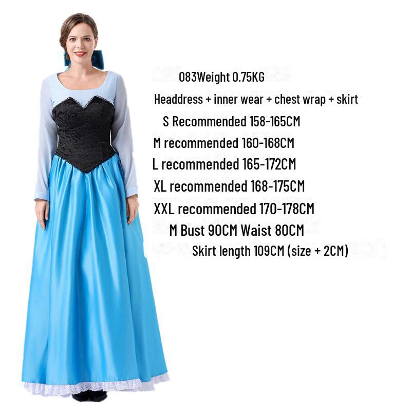 «Взрослый костюм принцессы из сказки — Золушка, Спящая красавица, Рапунцель в стиле платья для Хэллоуина или сценического представления»