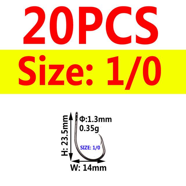 Рыболовные крючки Bimoo, 1 упаковка, 3 шт., безупречные рыболовные крючки O'shaughnessy, острые крючки с колючками для пресноводной рыбалки в соленой воде