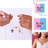 Lilo Stitch Heart Pendant Necklace With Alloy Charm For Couples And Friends