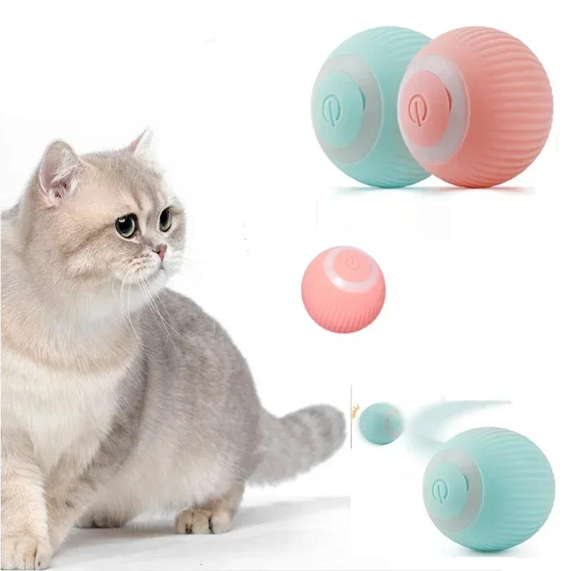 Cats Toys Home Resistant To Bite and Relieve Boredom Cats Supplies Rechargeable Garden. Intelligent Pet Gravitational Toy Ball