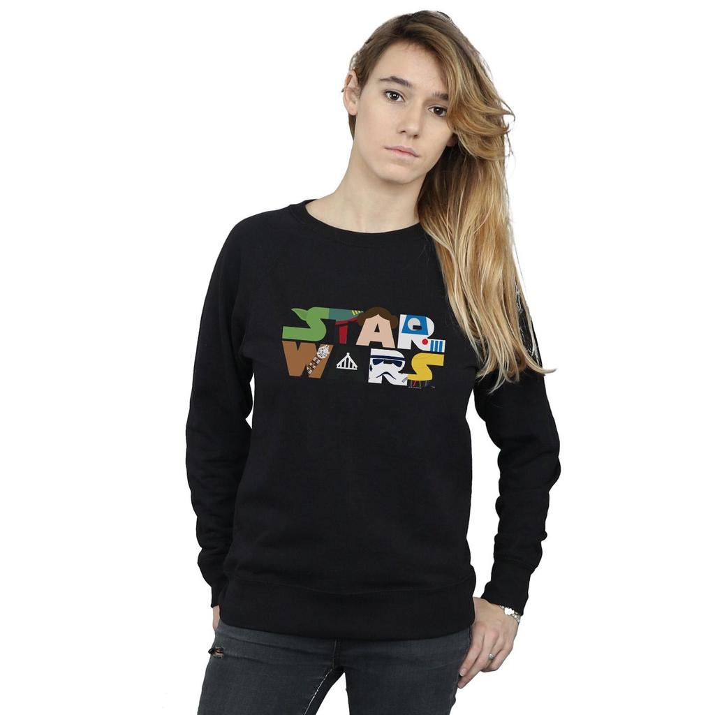 Star Wars Womens/Ladies Character Logo Sweatshirt