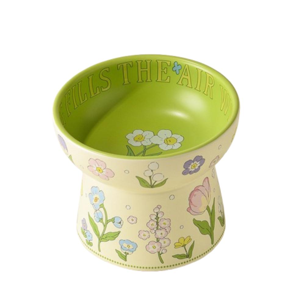 Non-Slip Cat Canned Food Bowl Rabbit Flower Water Bowl Stylish Pet Feeding Bowl Pet Supplies