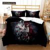 Sugar Skull Duvet Cover Set Queen Size Flowers Skeleton Bed Linen Double Bedding Set With Pillowcase King Size Skull Quilt Cover