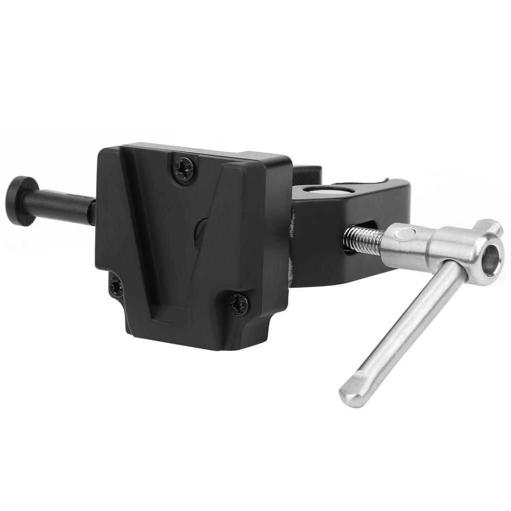 Camera V Mount Battery Clamp Adapter Plate for Mounting to Lighting Stand Desktop