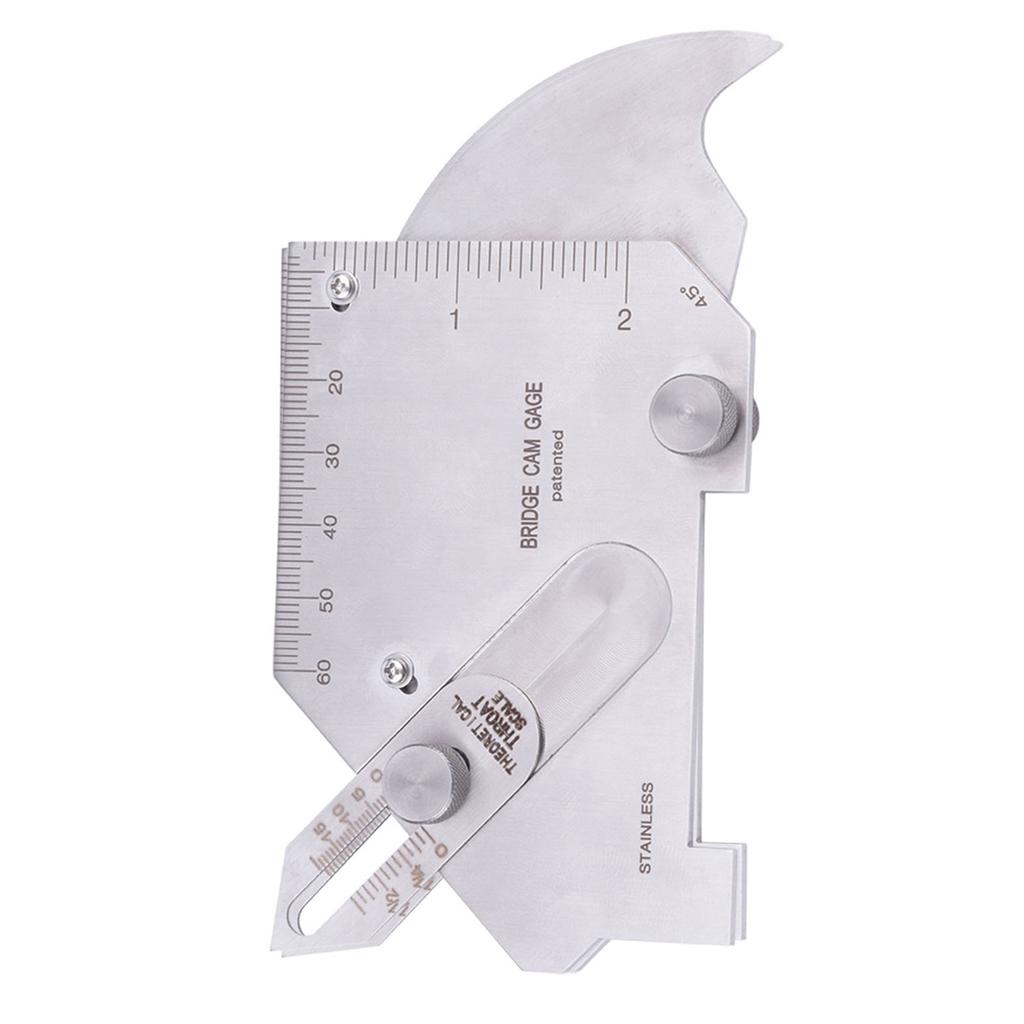 MG 8B Bridge Cam Welding Gauge Welded Surfaces Joint Undercut Fillet Leg Throat Gage