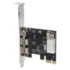 PCIE Capture Card 3 Port Expansion Card 1394 Interface Conversion HD Video Adapter Controller