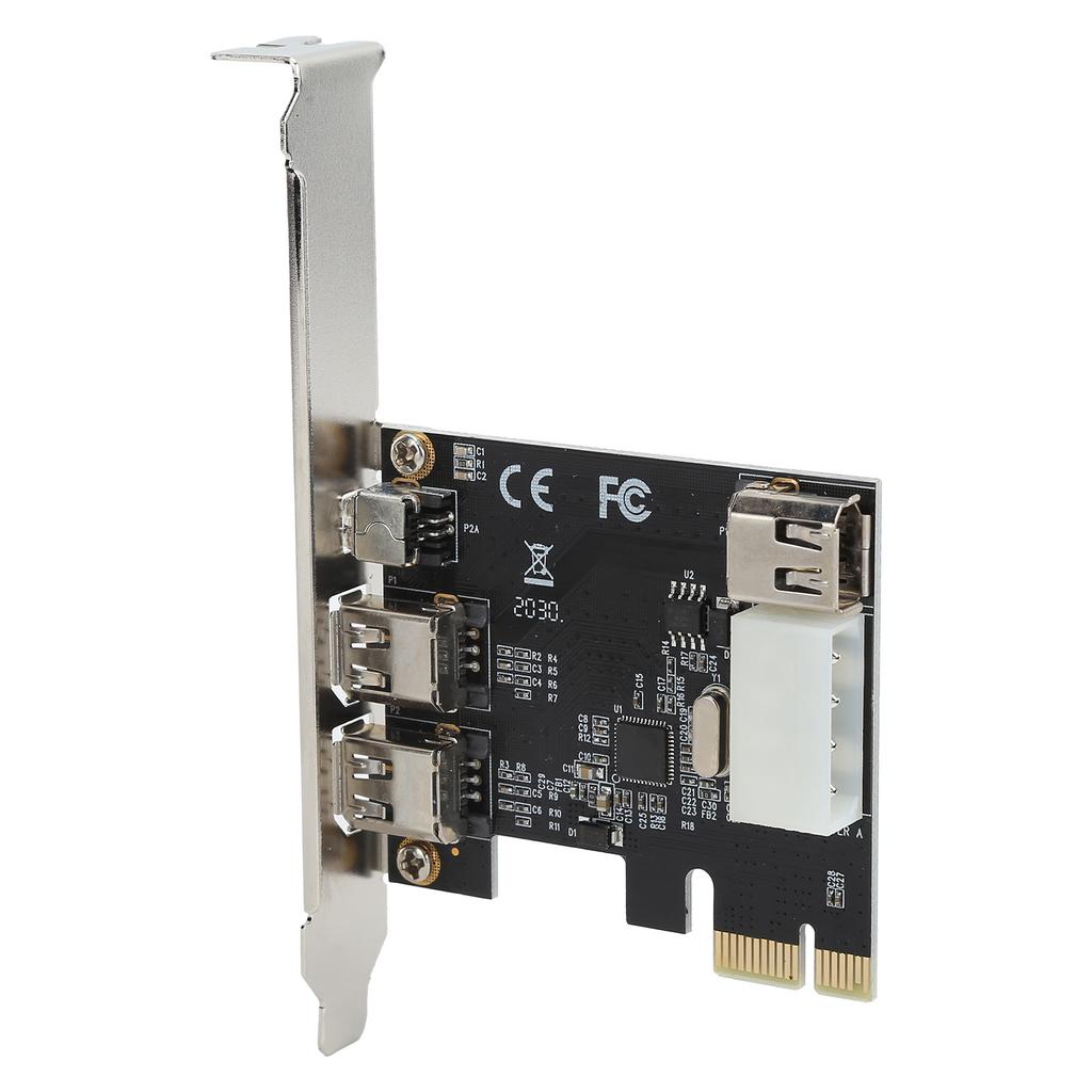 PCIE Capture Card 3 Port Expansion Card 1394 Interface Conversion HD Video Adapter Controller