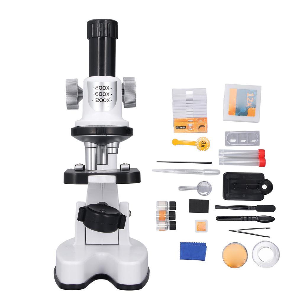 Compound Microscope 200X‑1200X 4 Colour Filter Powerful Biological Microscope Adult Microscope for S