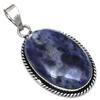 Pendant Sodalite Gemstone Handmade Mother'Day Gift Silver Jewelry 2.25"