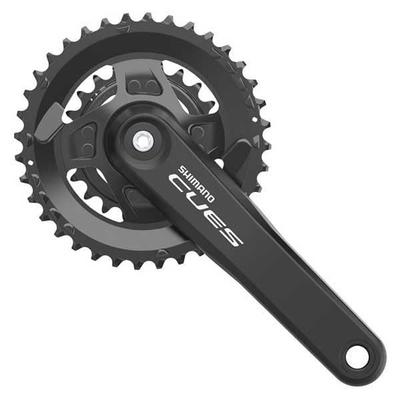 SHIMANO Передняя звездочка CUES без защиты цепи, шатун EFCU40102BCX62 FC-U4010-2, длина/170 мм, 36/22T 9/10/11S