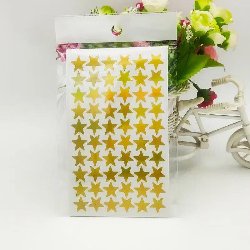 5/10 Sheets Glitter Star Stickers for Kids School Teacher Reward Sticker Cute Gifts Party Decor Business Label Scrapbooking Sticker
