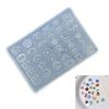Reusable Silicone Nail Charm Mould With Adorable Button Shapes for Professional Home Manicure Crafting