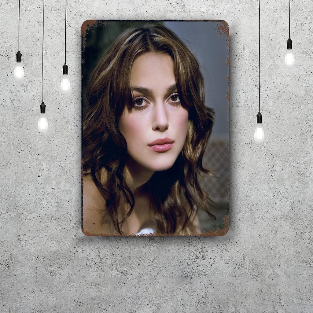 keira knightley Decor Vintage Metal Signs Tin Signs Captain Poster Decor for Bar Pub Club Man Cave Wall Decoration