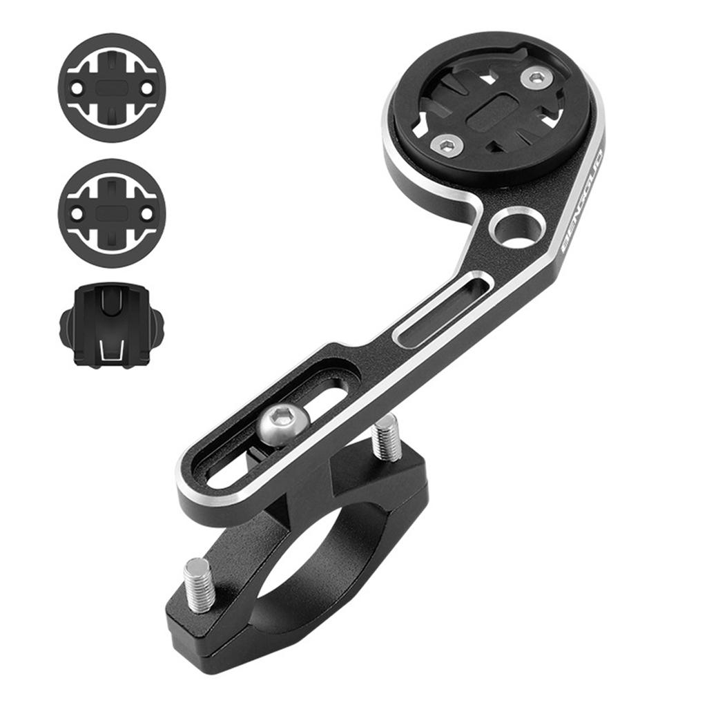 Bicycle Computer Mount Adjustable Out Front Bike Handlebar Mount Holder with Camera Adapter Light Holder for Garmin for