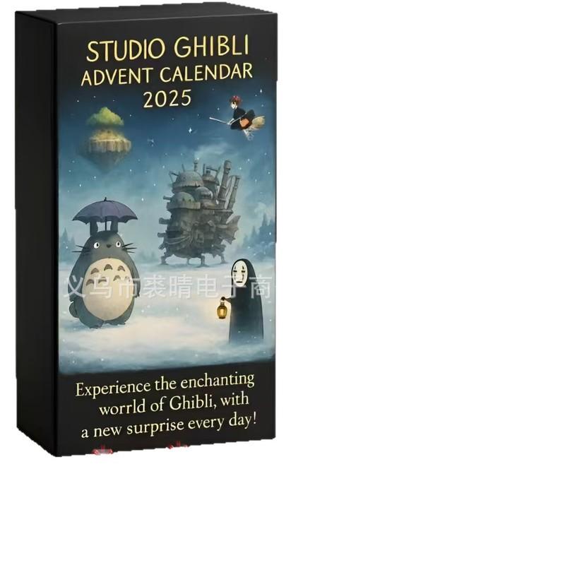 Новый Классический Рождественский Адвент-Календарь Studio Ghibli с Фигурками Игрушками Коллекционными Предметами Анимационными Производными Аксессуарами для Косплея