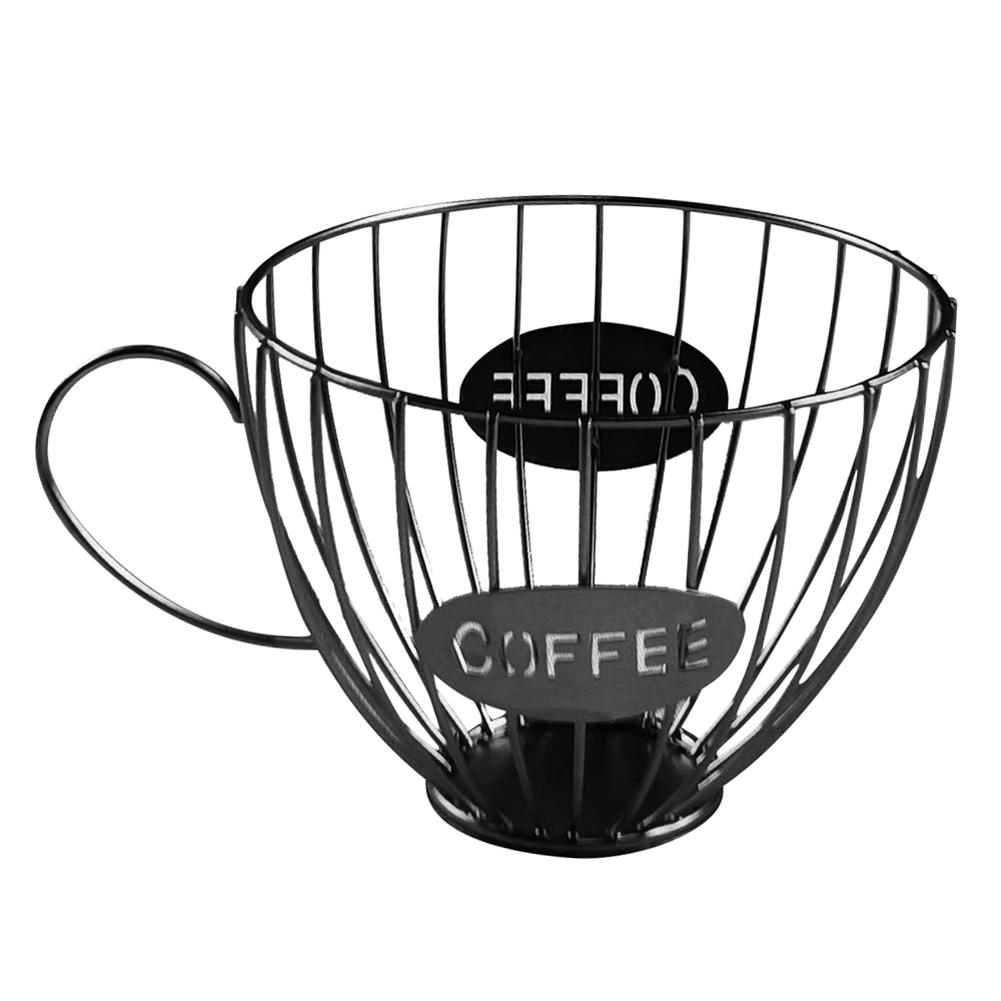 Корзина для хранения кофейных капсул Модная полка для декора дома Классический стиль Органайзер-держатель для кофейных капсул Контейнер для дома Кафе Отеля