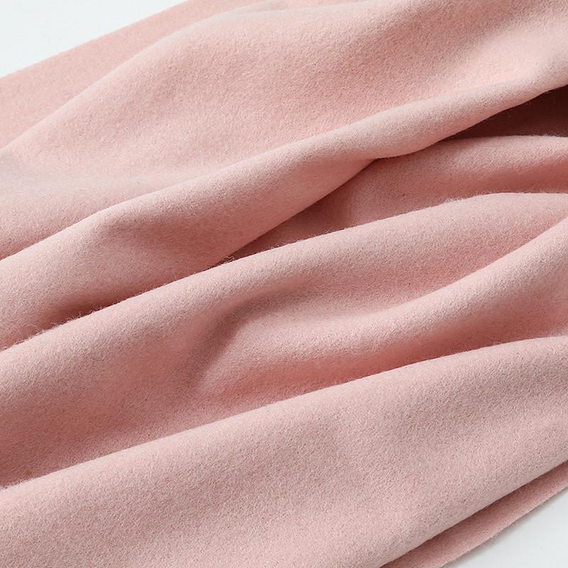 Женский шарф-шаль из кашемировой шерсти премиум-класса белого цвета - Коллекция Зима 2025