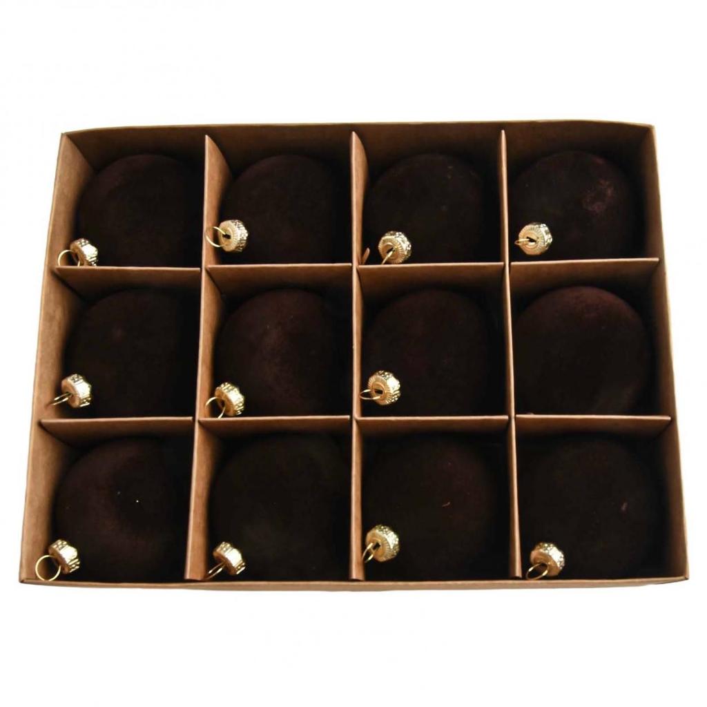 Бархат для рождественских украшений 12 шт. для украшения елки, каминной полки и окна