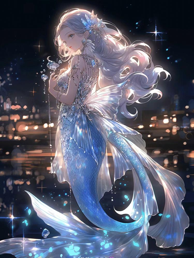 Алмазная картина Фэнтези Русалка Зодиак Созвездия Вышивка Полный квадрат Круглый крест Стразы Мозаика Домашний декор