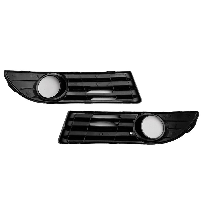 A30F-2PCS Fog Light Frame Cover Grille Grill For Polo 9N GTI 2005-2009 6Q0853665E, 6Q0853666G
