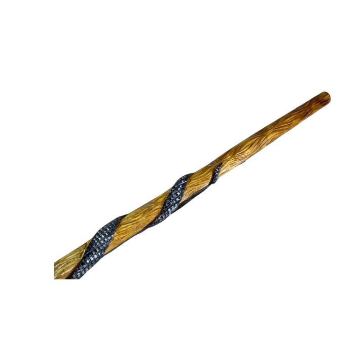 Трость для ходьбы, трость из дерева, резная трость ручной работы, походная трость, подарок (Змея новая)