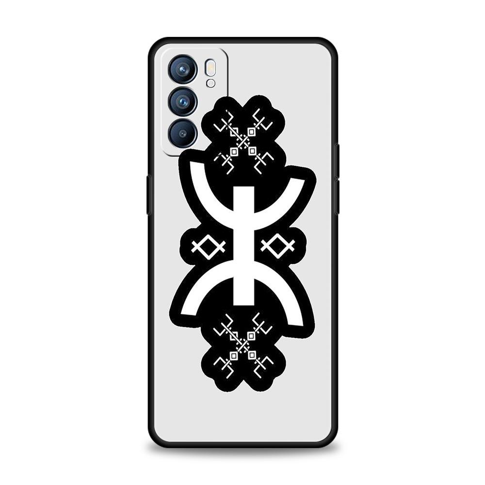 Чехол для Oppo Find X6 Pro X5 A54 A53 A52 A9 A15 A95 A17 A16 A76 A74 A57 A31 Reno8 Reno7 Reno6 Pro 5G, чехол с берберским флагом амазигов