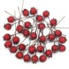 Рождественская композиция-венок из искусственных пенопластовых ягод, гранатовых цветов и лозы