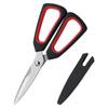 Household 2CR13 Stainless Steel Multipurpose Chicken Bone Fish BBQ Kitchen Scissors PP+TPR Handle Shear Home Tools