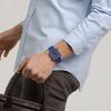 Часы Swatch Square Bioceramic Squarely Blacklight, Синие, SO34N700