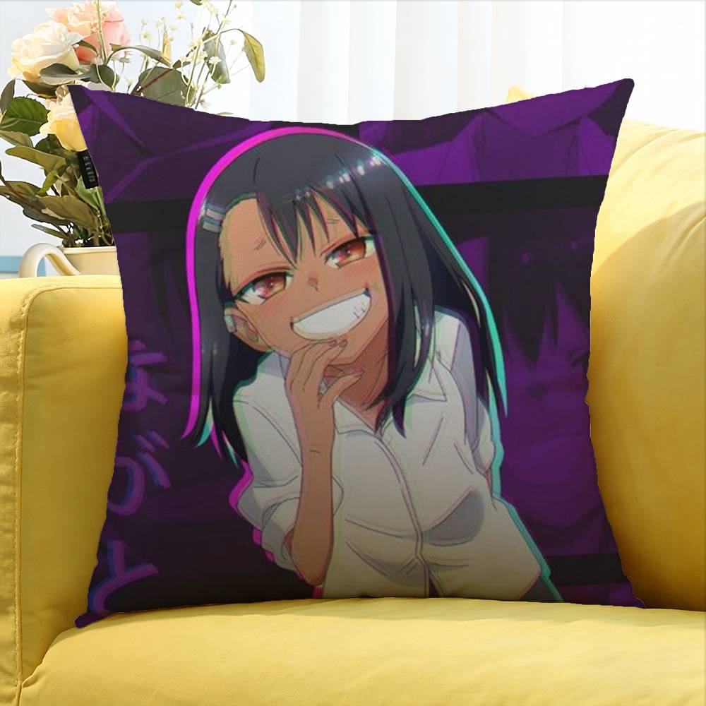 1Pc Nagatoro Hayase Anime World Various Sizes Square Pillow Case For Car Home Bedchamber Decor