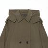 Single Piece 2026 Long Sleeve Hooded Short Trench Coat Jacket Women Casual Outerwear 6318295