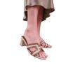 Where's That From Womens/Ladies Drama Cut Out PU Block Heel Sandals