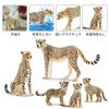 TOYMANY Набор из 8 фигурок гепардов, Модель фигурки дикого животного для родителей и детей, Реалистичная модель, Популярная игрушка, Подарок на день рождения, Рождество, Новый год