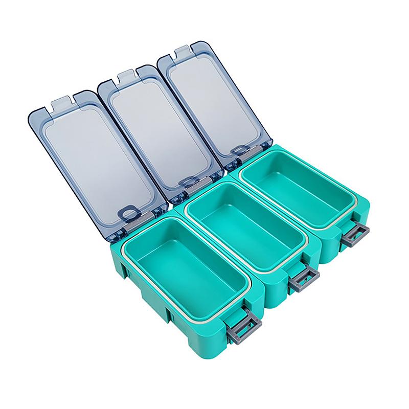 3 шт. светящиеся рыболовные коробки мини-пластиковые ящики для хранения рыболовных крючков органайзер для приманки контейнер для инструментов для карпа