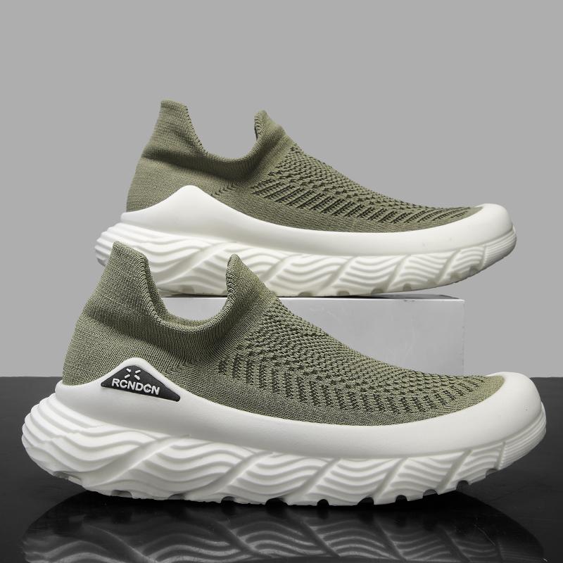 Модная популярная мужская летняя повседневная обувь с сеткой, дышащая, универсальная, для ходьбы, толстая подошва, нескользящая, легкая, 2024 г., мужская спортивная обувь