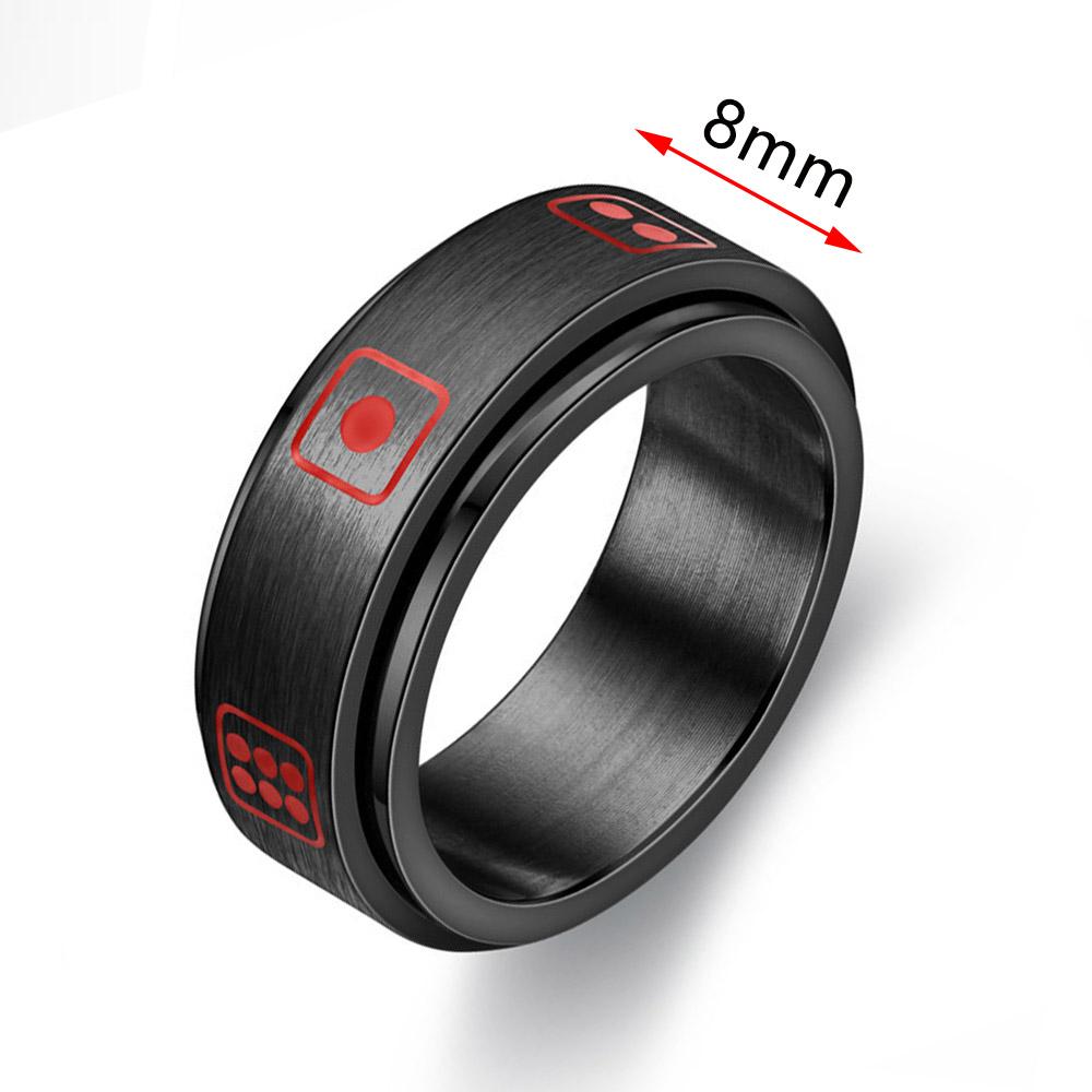 Кольцо от беспокойства Figet Spinner Rings для женщин и мужчин из нержавеющей стали, вращающееся свободное вращение, антистрессовые аксессуары, ювелирные изделия, подарки