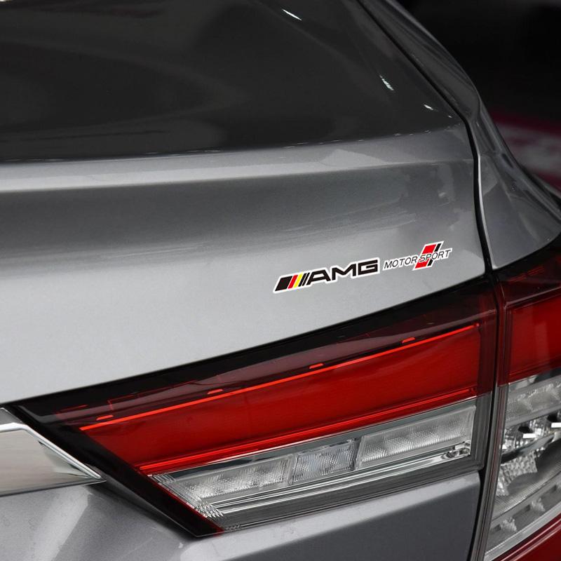 WNNR9 4Pcs Car Body Decal Stickers Styling Emblem Accessories For Mercedes Benz AMG W223 W213 W206 W464 W247 W167 W166 W222 W205 W204