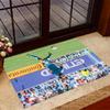 Player Blue Jersey Area Rug Design for Playrooms Study room Dining Room Outdoor Anti-slip Rug Decorate Offices Perfect Gift for Women/Men