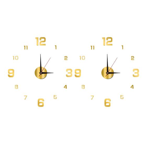 Luminous Arabic Numerals Clock Modern Design Battery Powered Silent Decorative 3D DIY Wall Clock for Living Room
