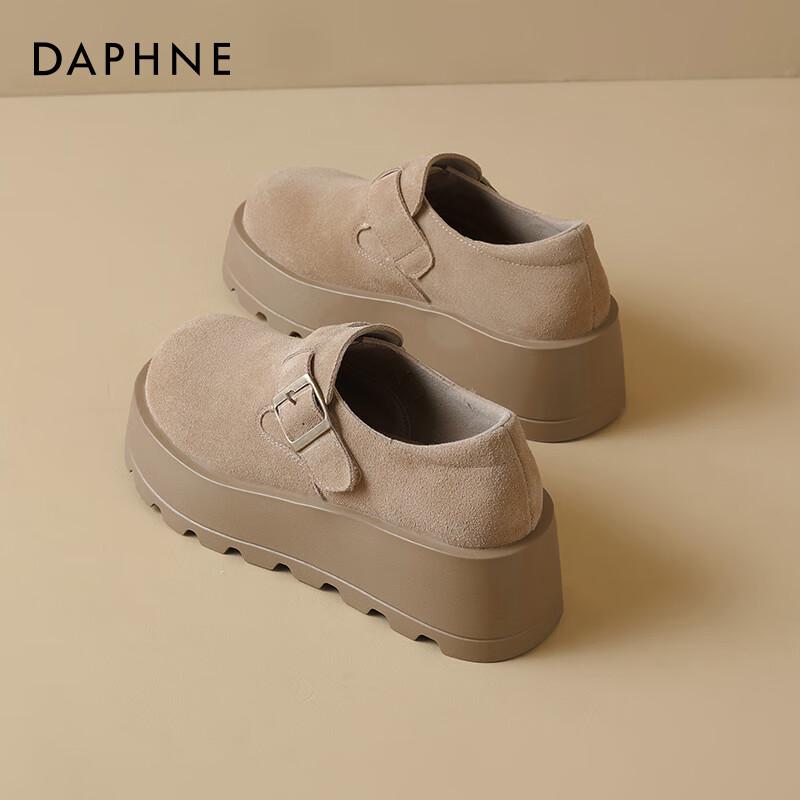 Женские кожаные туфли-слипоны на платформе Daphne