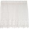 Arie Callister Cafe Rose Pattern Curtain, 150x100cm, White,