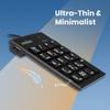 Perixx Wired Type C Keypad Pantograph Thin Includes 2 USB Compatible with Warranty Black C PERIPAD-202C - Key, Type, Hubs, Tablets/PCs [Genuine