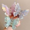 Fairy Colorful Butterfly Hair Claws Sweet Acetate Crab Hair Clip Hairgrip Headwear For Women Girls Hairpin French Hair Accessories