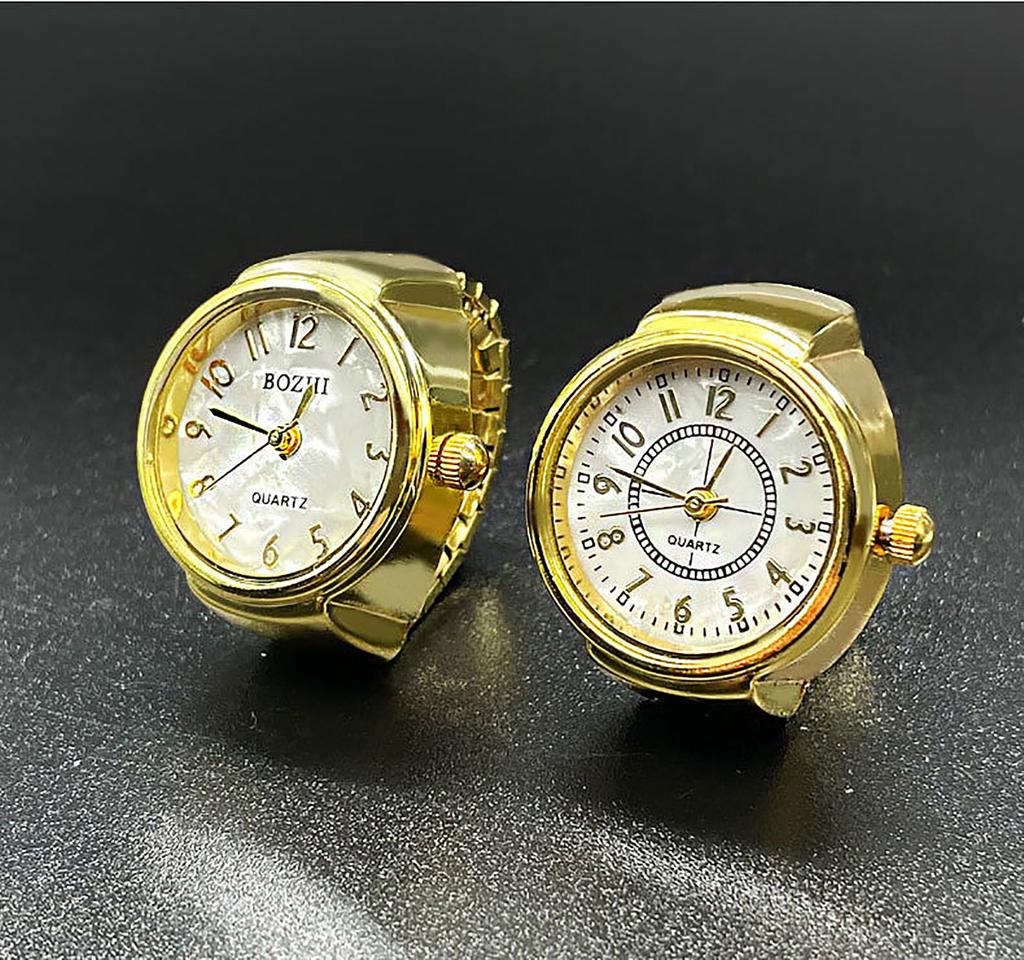 Ring Watch Fashion Square Ring Shape Watch Personality Creative Retro Style Ring Electronic Watch