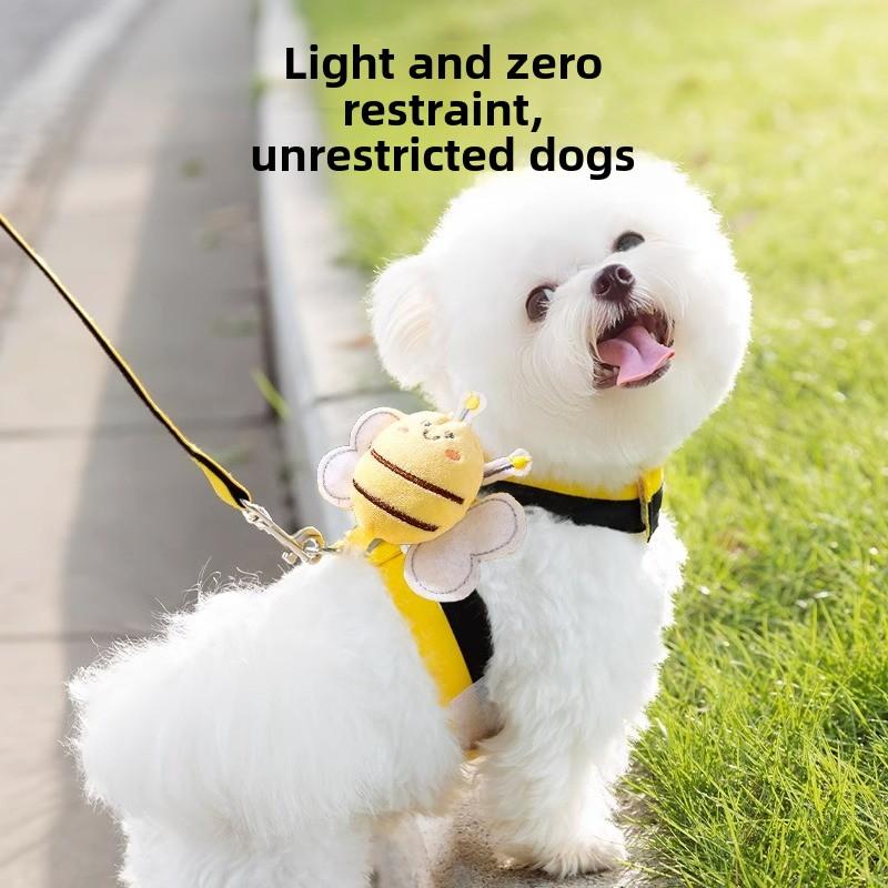 Поводок для собак, жилет, маленькая собачка, плюшевый большой медведь, померанский шпиц, нагрудный ремень, цепочка для собак, поводок для прогулок с собакой