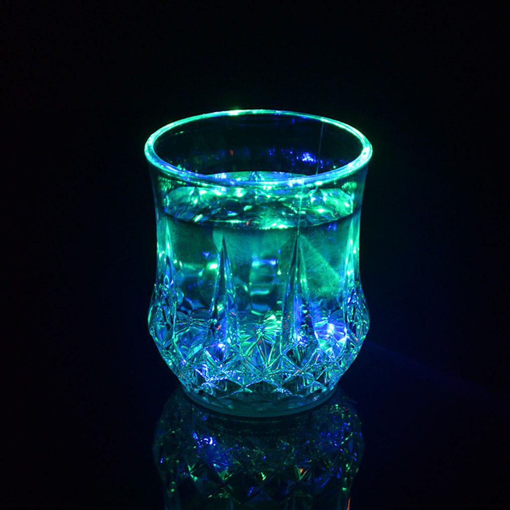 Colorful LED Glowing Beer Cup Induction Flashing Wine Glass Party Bar Drink Cup AVE