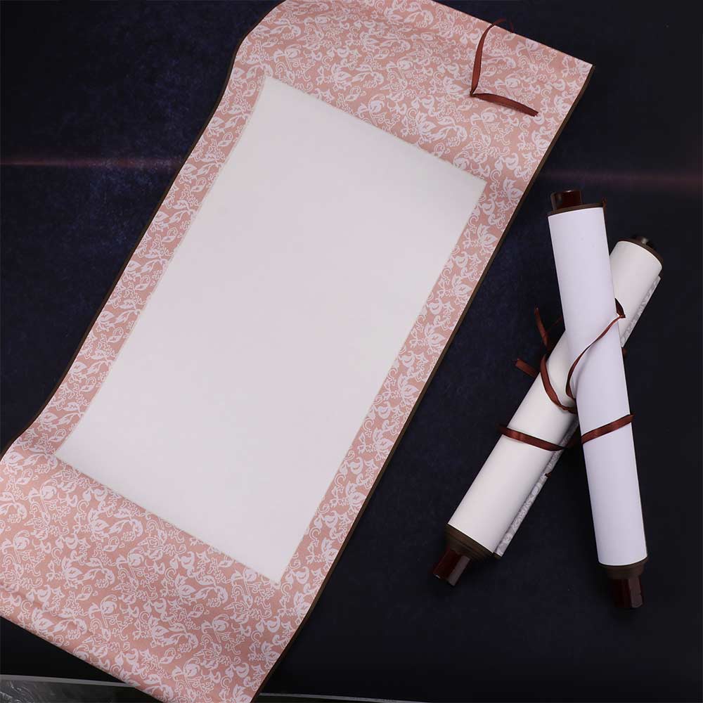 Self Made Gifts Painting Scroll Calligraphy Mounting Blank Hanging Scroll Drawing Canvas Scrolls