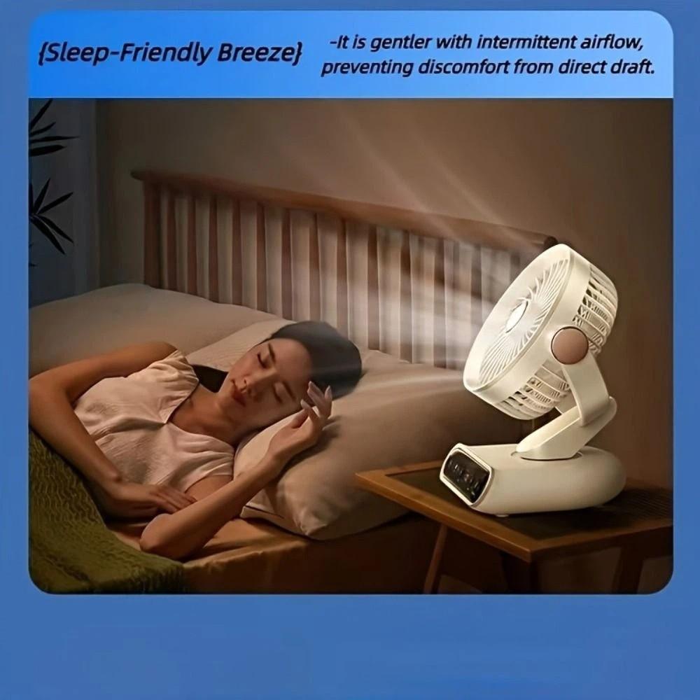 4 Modes High-Power Electric Fan Adjustable Tilt Household Air Circulator Office