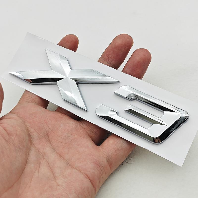 New 3D ABS Car Rear Trunk Logo X1 X3 X5 X6 X7 GT Z4 Emblem Badge Sticker For BMW U11 F39 G01 G45 F26 G02 G05 G06 G07 Accessories