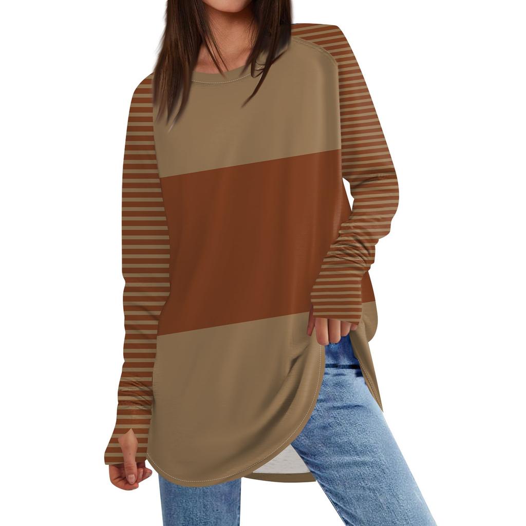 Женская толстовка большого размера с графическим принтом, длинный рукав, спущенное плечо, круглая рубашка, топы, винтажная одежда